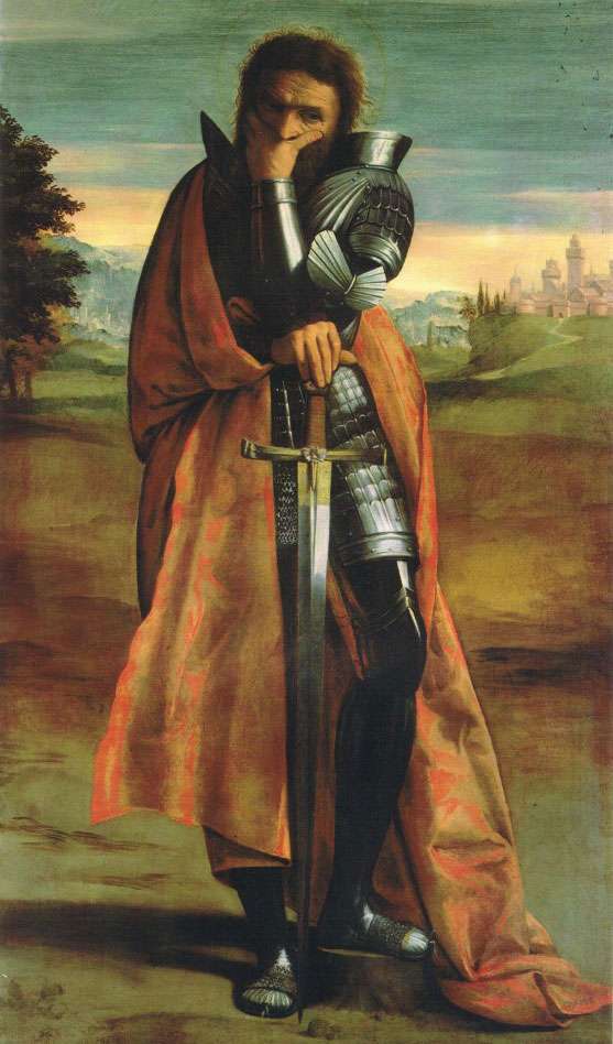 Fig. 7, Ippolito Scarsella detto Scarsellino (copia parziale da Ortolano), San Demetrio, 1609 ca., Boston, Museum of Fine Arts