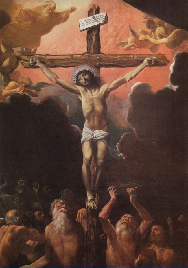 Fig. 5, Ludovico Carracci, La crocifissione con i patriarchi al Limbo, Ferrara, Santa Francesca Romana