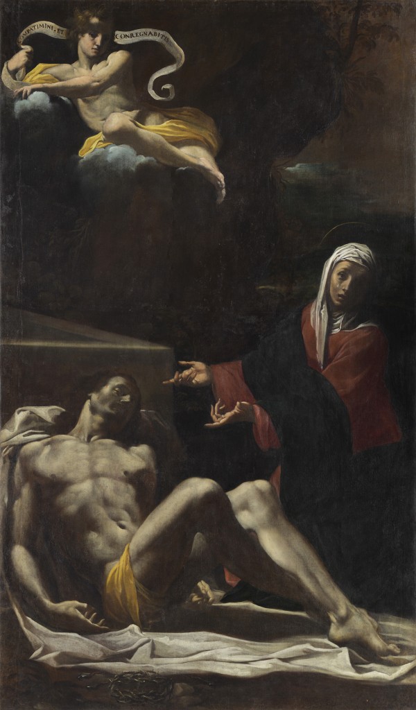 Fig. 14, Carlo Bononi, Pietà, 1622-24, Ferrara, chiesa delle Sacre Stimmate, primo altare a sinistra (in deposito presso Palazzo Arcivescovile)