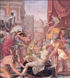 Fig. 13, Lucio Massari, Martirio di San Lorenzo, 1612-13, Firenze, Certosa del Galluzzo