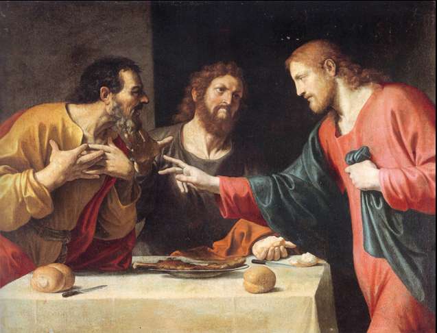 Fig. 16, Lucio Massari, Cena in Emmaus, 1620-1625, Modena, Collegio San Carlo