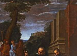 Fig. 19, Lucio Massari, Sant’Antelmo resuscita un uomo morso da una serpe, 1620-25, Ferrara, San Cristoforo della Certosa, particolare