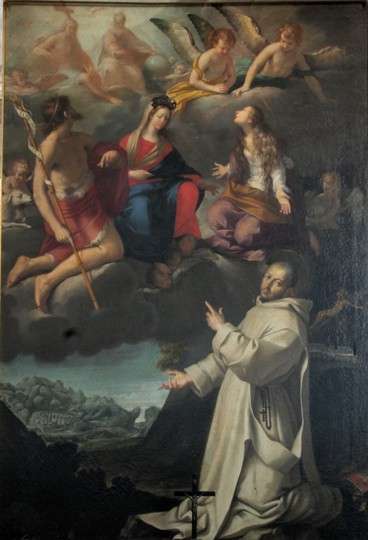 Fig. 23, Antonio Randa, Visione di San Bruno, 1639, Firenze, Certosa del Galluzzo