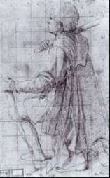 Fig. 9, Bartolomeo Cesi, Studio per una figura inginocchiata, 1620, Genova, Galleria di Palazzo Rosso, Gabinetto dei Disegni e delle Stampe, inv. D 1192