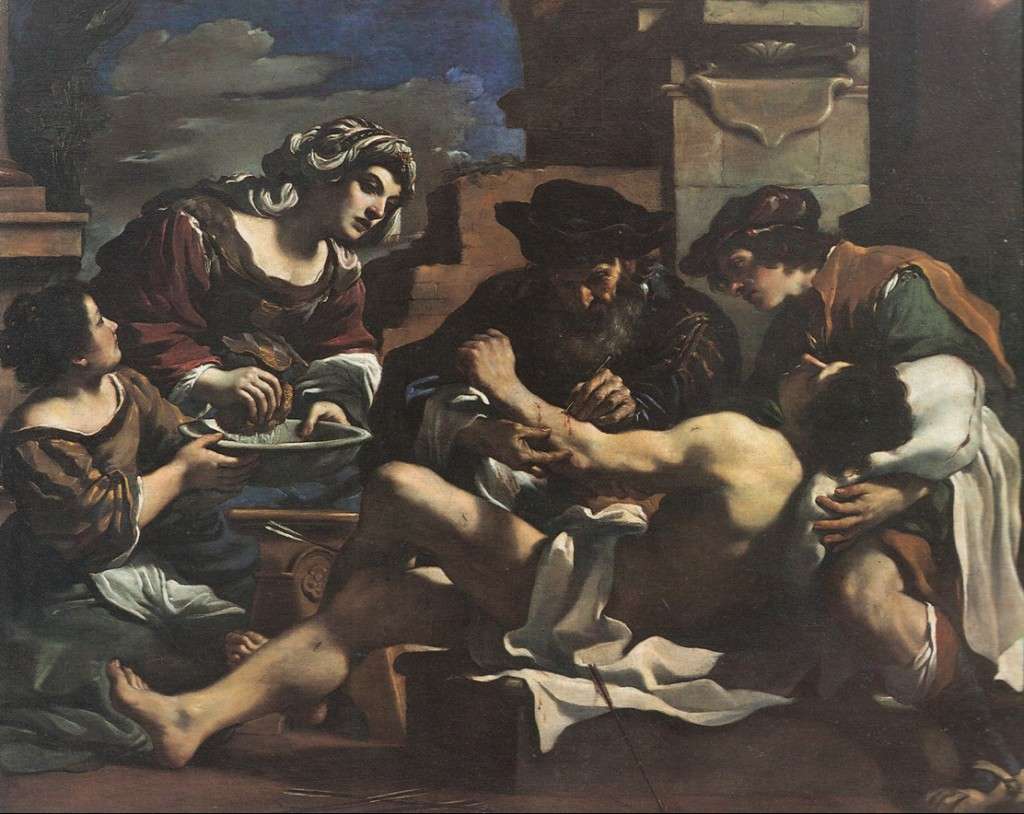 Fig. 7, Giovanni Francesco Barbieri detto Guercino, San Sebastiano soccorso, 1619, Bologna, Pinacoteca Nazionale