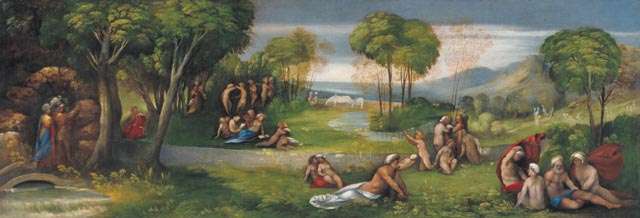 Fig. 2, Dosso Dossi, Discesa di Enea nei campi elisi, 1520 ca., Ottawa, National Gallery of Canada