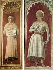 Fig. 16, Paolo Uccello, Beato Jacopone da Todi e San Girolamo, Prato, Duomo