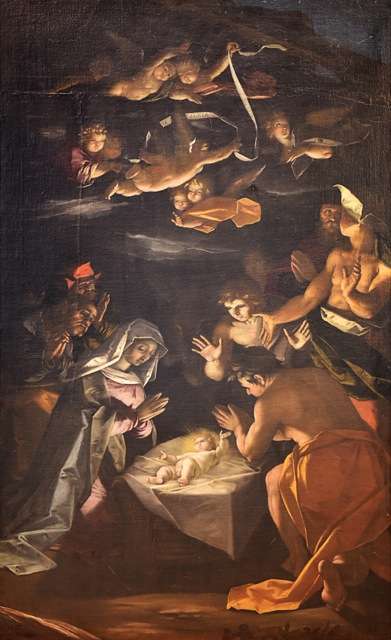 Fig. 1, Gaspare Venturini (qui attribuito, Adorazione dei pastori, data*, Grassobbio (BG), Sant'Alessandro
