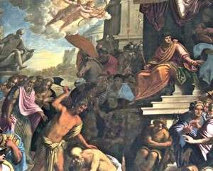 Fig. 2, Domenico Monio, Decollazione di San Paolo, 1592, Ferrara, San Paolo, part.