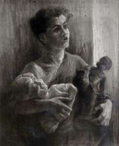 Fig. 9, Angelo Longanesi Cattani, Venditore di statuette, 1926 circa, Roma, collezione privata