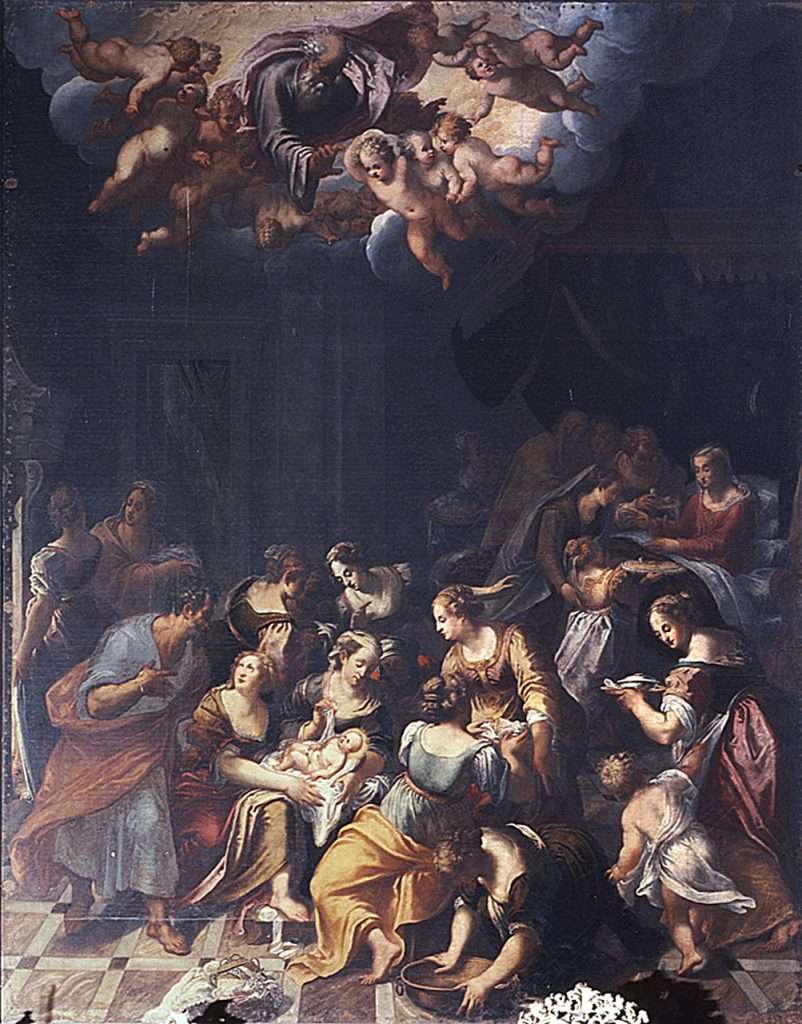 Fig. 4, Domenico Mona, Natività di Maria Vergine, 1580, Santa Maria in Vado.