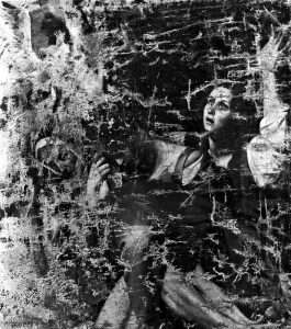 Fig. 4, Artista romano (da Caravaggio), Deposizione di Cristo (frammento) tela, Ferrara, Pinacoteca Nazionale, inv. 232 (part., Fotofast_2353)