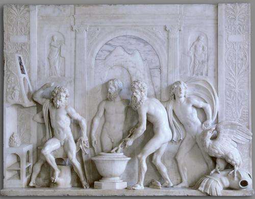 Fig. 2, Antonio Lombardo, Fucina di Vulcano, post 1508, San Pietroburgo, Hermitage State Museum