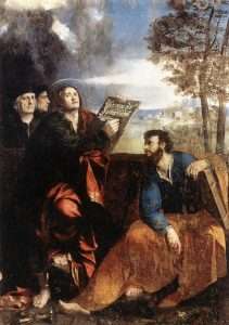 Fig. 9 - Dosso Dossi, San Giovanni, san Bartolomeo e due donatori, 1527, Roma, Barberini Corsini Gallerie Nazionali, Palazzo Barberini