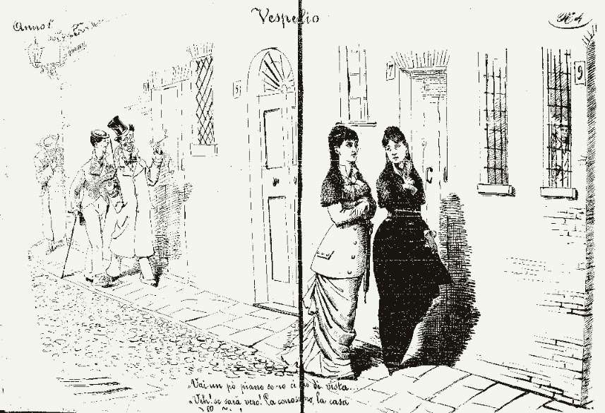 Fig. 2 - “Il Vespertilio”, 4, 6-7 aprile 1879, pp. 2-3